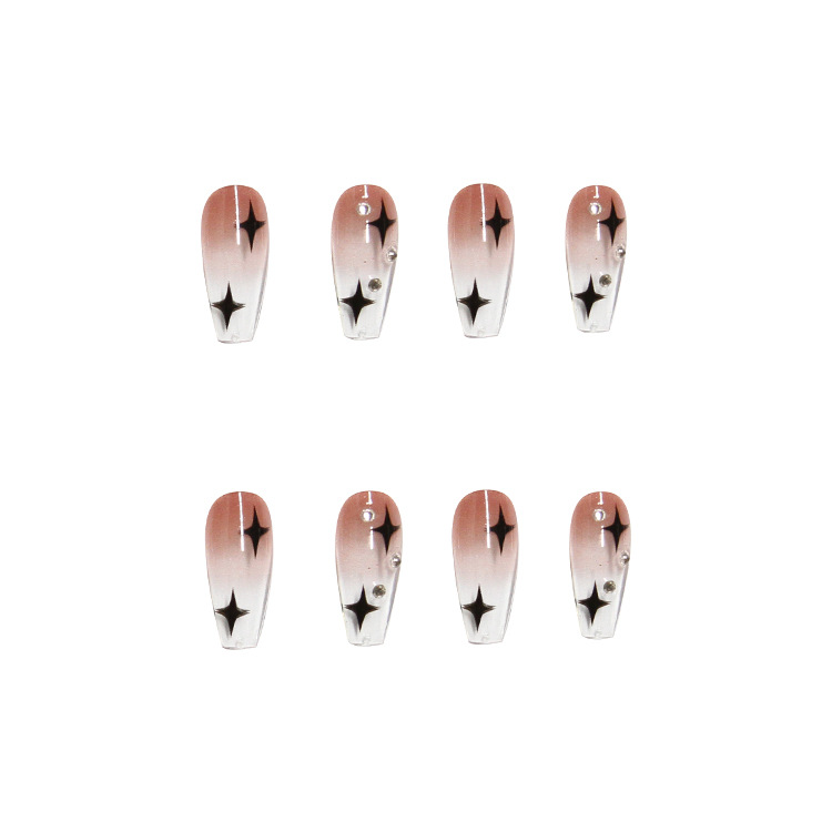 Star Nail Art Wearing Nail Art Removable Finished Fake Nails
