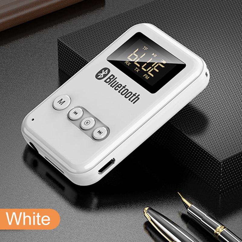 Bluetooth 5.0 Receiver TF Car MP3 Players Stereo Music FM Transmitter AUX Adapter for Headphones Speakers Handsfree Kit