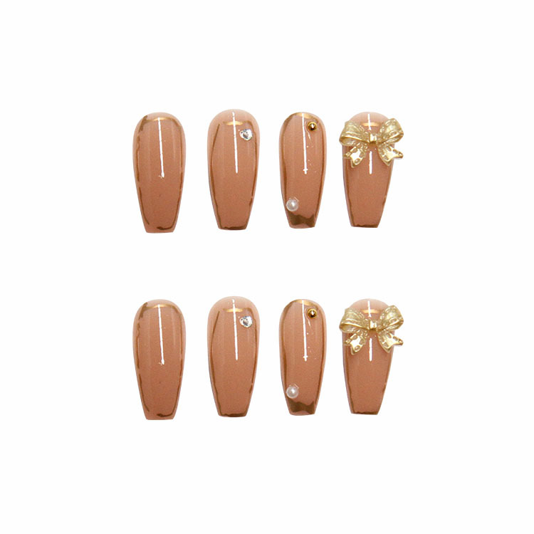 24pcs Fake Nail Wearing Nail Detachable Butterfly Nail Piece Ballet Nail Piece
