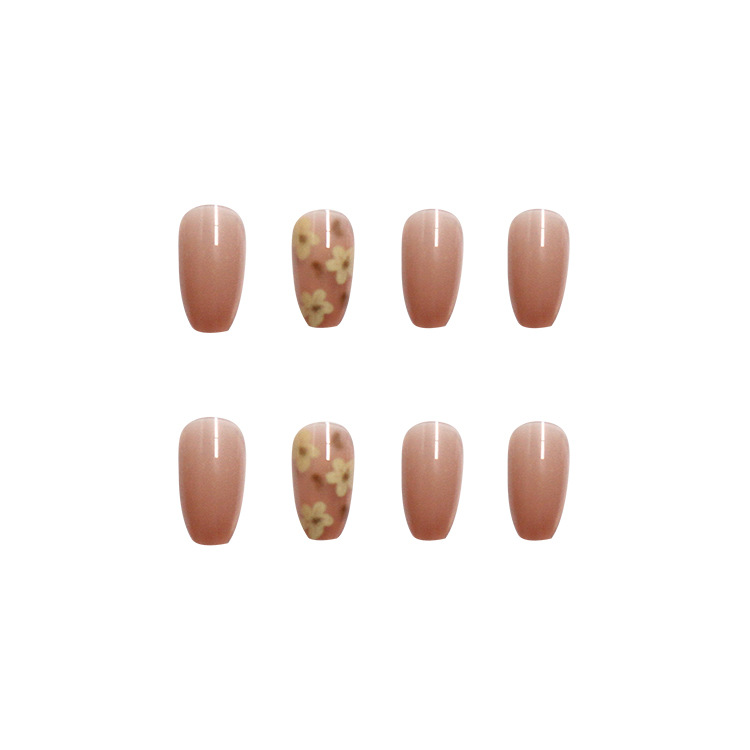 24 pieces of flower fake nails nail manicure finished removable net red with the same style