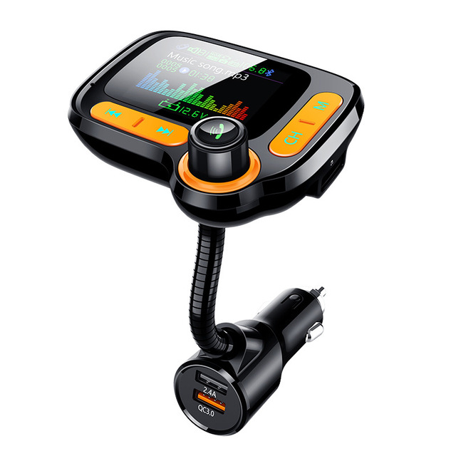 TF USB Music In-Car MP3 player Handsfree Bluetooth 5.0 FM Transmitter QC3.0 Quick Charger 3.5mm AUX audio receiver