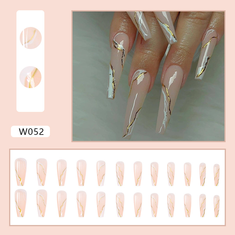 Super long nail stickers ballet manicure wearable nails detachable finished manicure