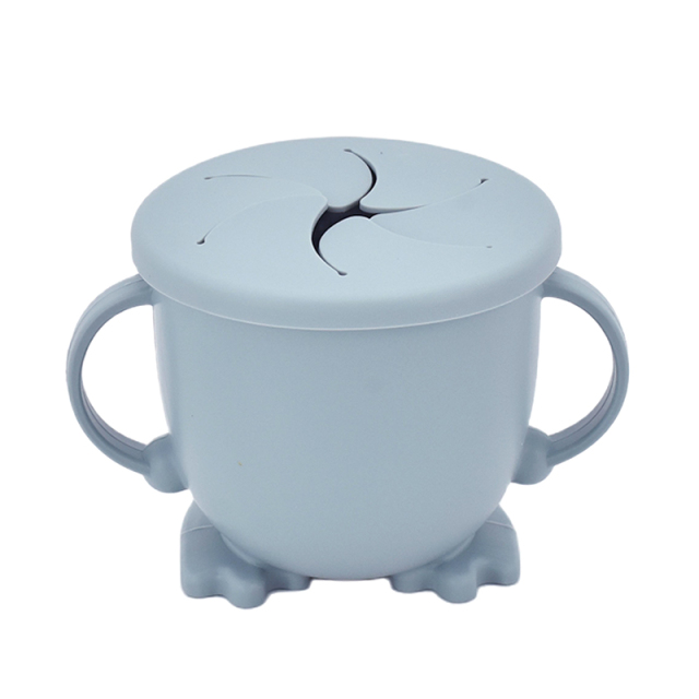 Baby Silicone Feeding Cups Portable Sippy Food Food Grade Learning Cups For Toddlers Storage Snack Container FREE