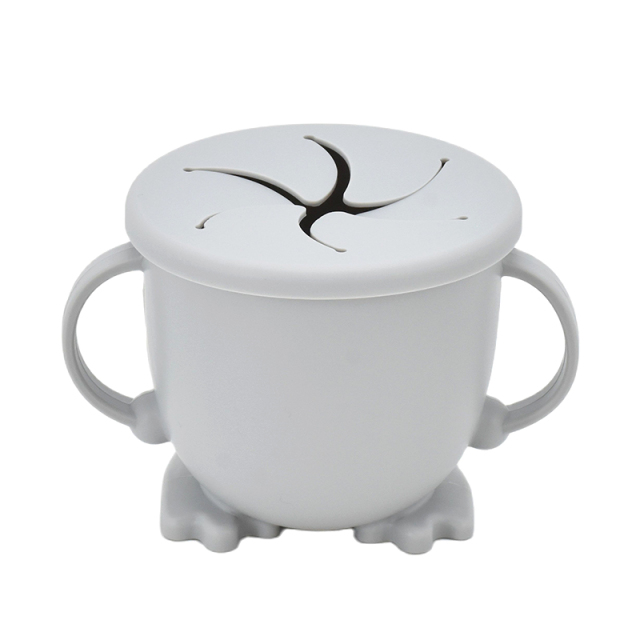 Baby Silicone Feeding Cups Portable Sippy Food Food Grade Learning Cups For Toddlers Storage Snack Container FREE