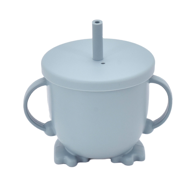 Baby Silicone Feeding Cups Portable Sippy Food Food Grade Learning Cups For Toddlers Storage Snack Container FREE