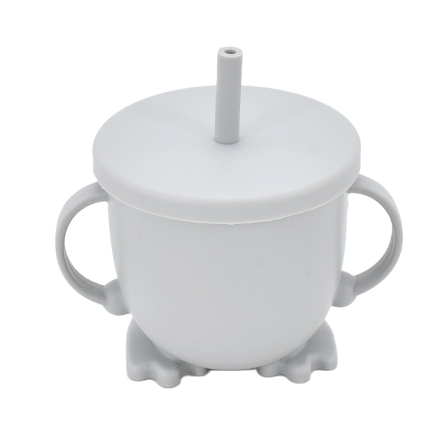 Baby Silicone Feeding Cups Portable Sippy Food Food Grade Learning Cups For Toddlers Storage Snack Container FREE