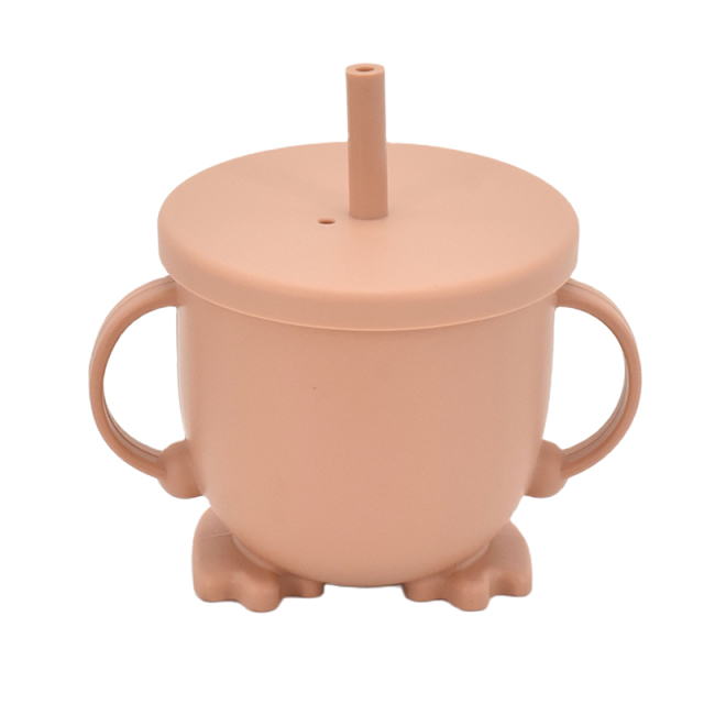 Baby Silicone Feeding Cups Portable Sippy Food Food Grade Learning Cups For Toddlers Storage Snack Container FREE