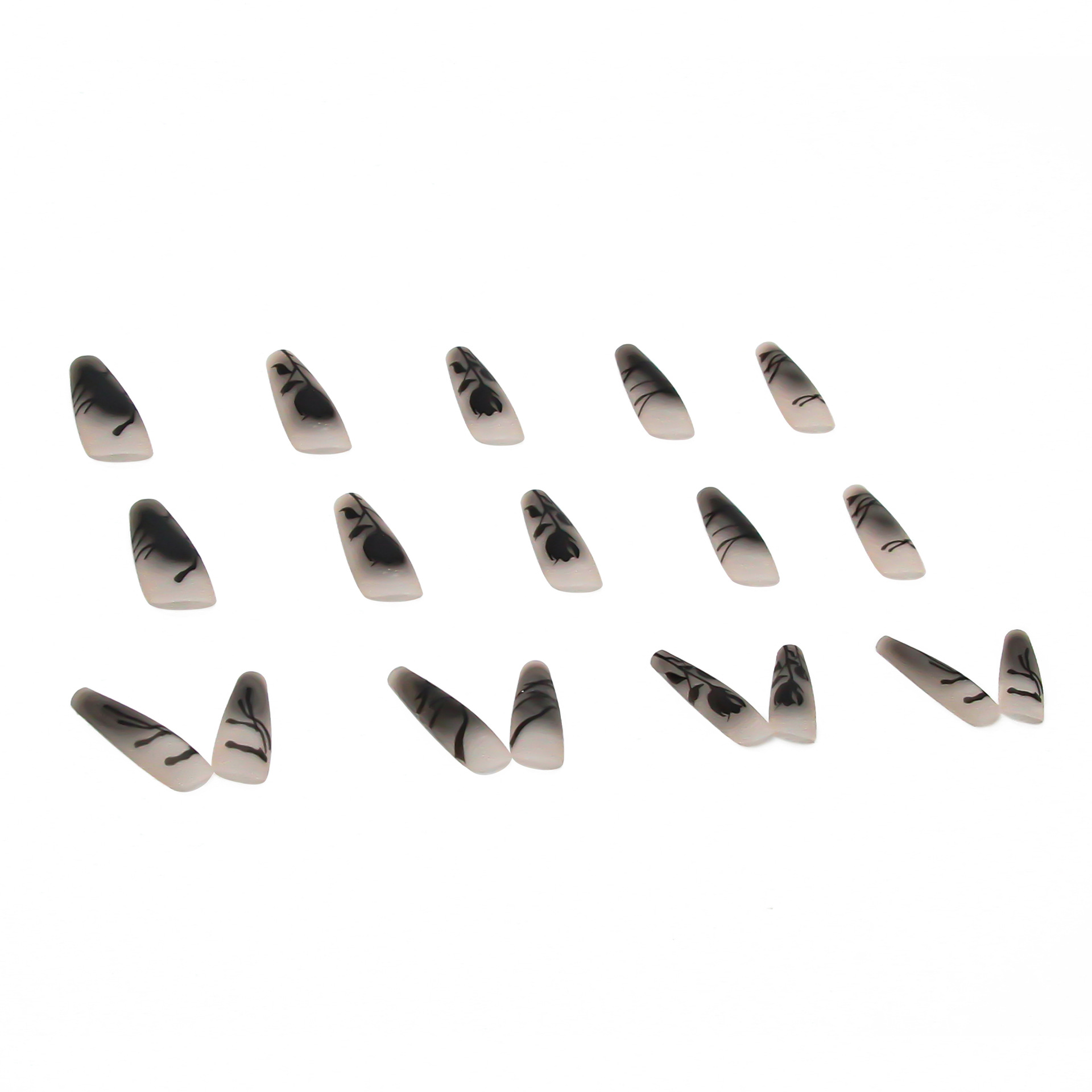 Removable long ballet European and American frosted fake nail manicure stickers