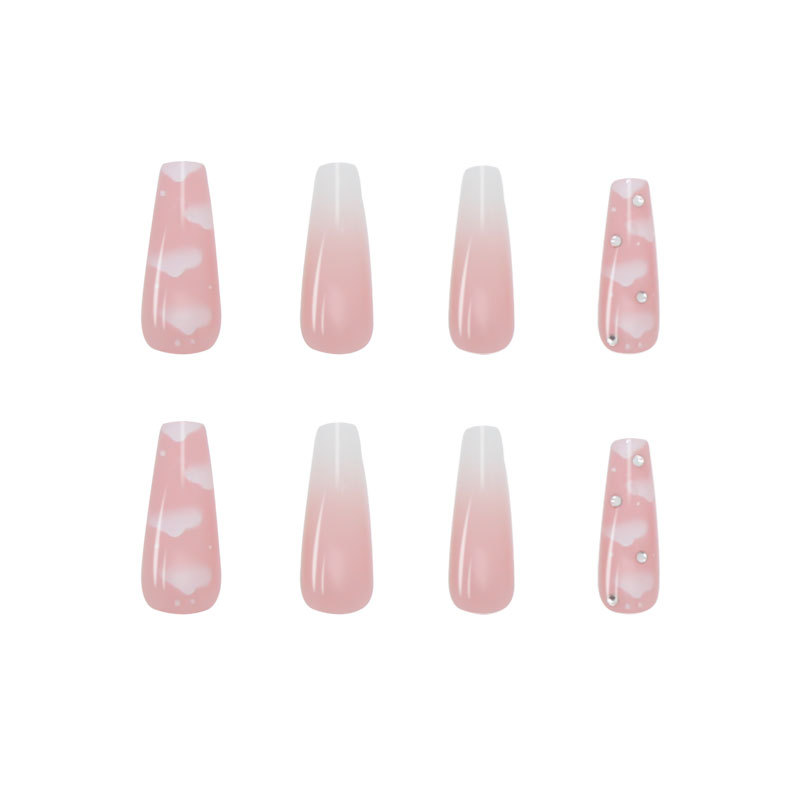 Nail piece nail piece sticker finished detachable European and American long ballet