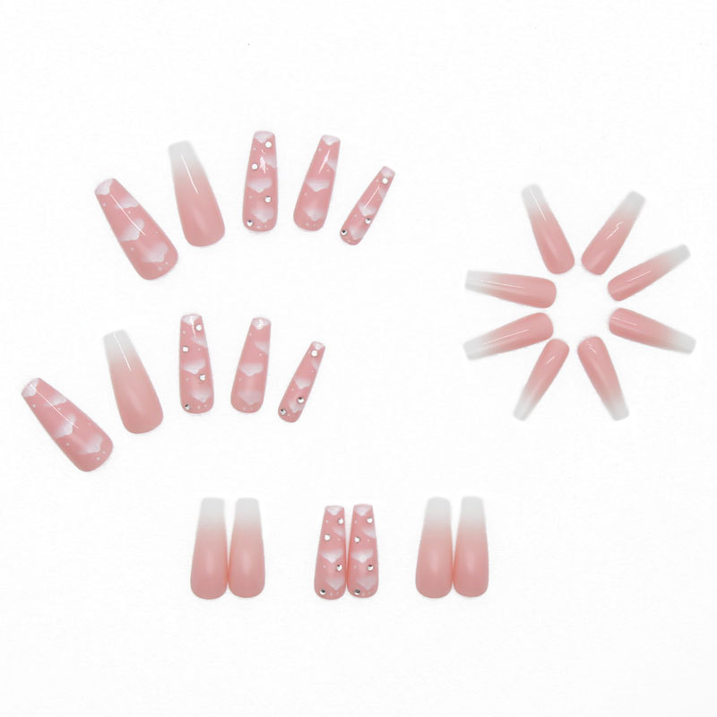 Nail piece nail piece sticker finished detachable European and American long ballet