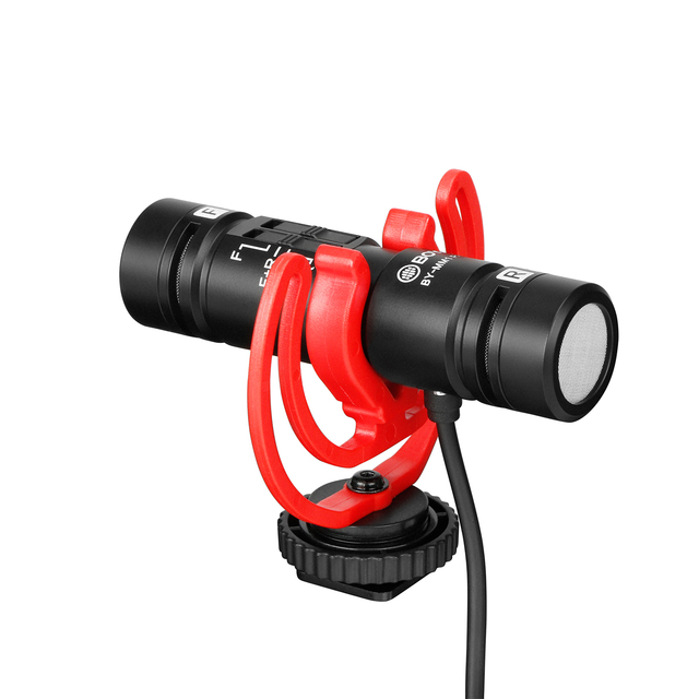 Microphone Professional Studio Mini Mic with Shock Mount for iphone Android PC DSLR Camera Vlog Recording