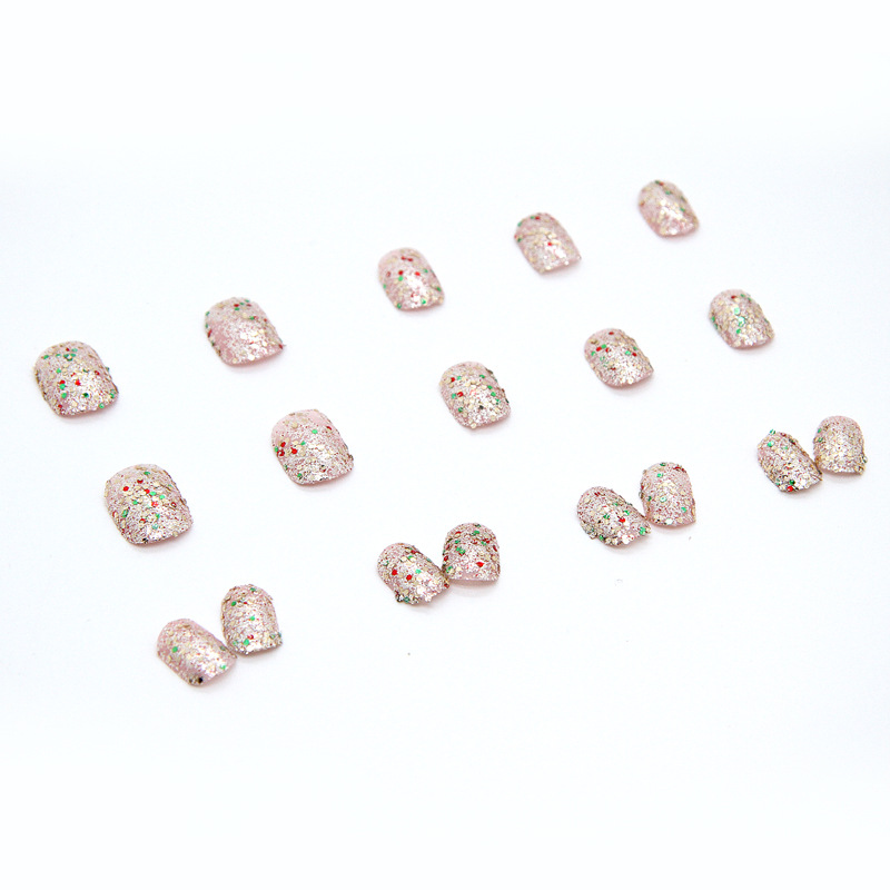 Nail Art Patch Short Shiny Fragments Champagne Finished