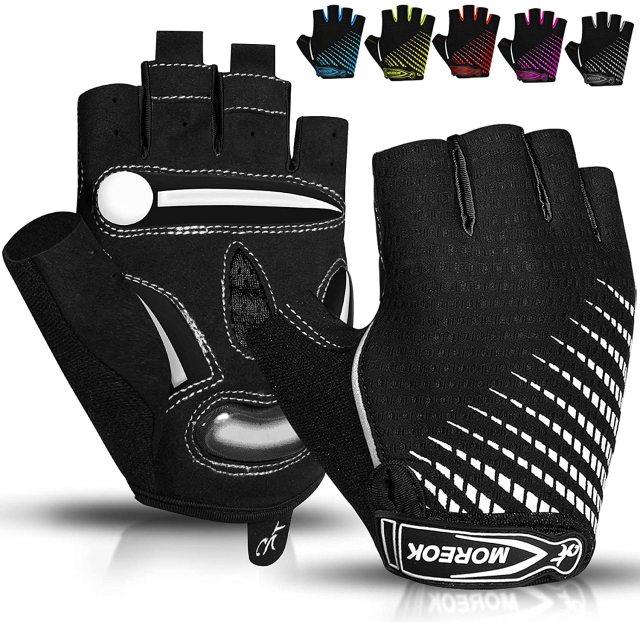 Cycling Gloves Half Finger Bike Gloves 5MM Liquid Gel Pads Bicycle Gloves Shock-Absorbing Mountain Bike Gloves