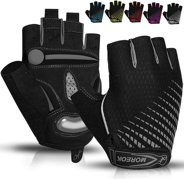 Cycling Gloves Half Finger Bike Gloves 5MM Liquid Gel Pads Bicycle Gloves Shock-Absorbing Mountain Bike Gloves