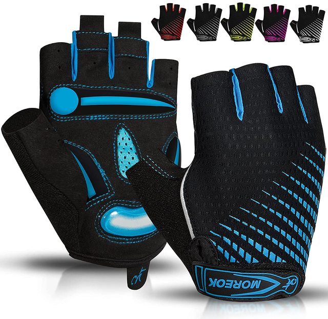 Cycling Gloves Half Finger Bike Gloves 5MM Liquid Gel Pads Bicycle Gloves Shock-Absorbing Mountain Bike Gloves