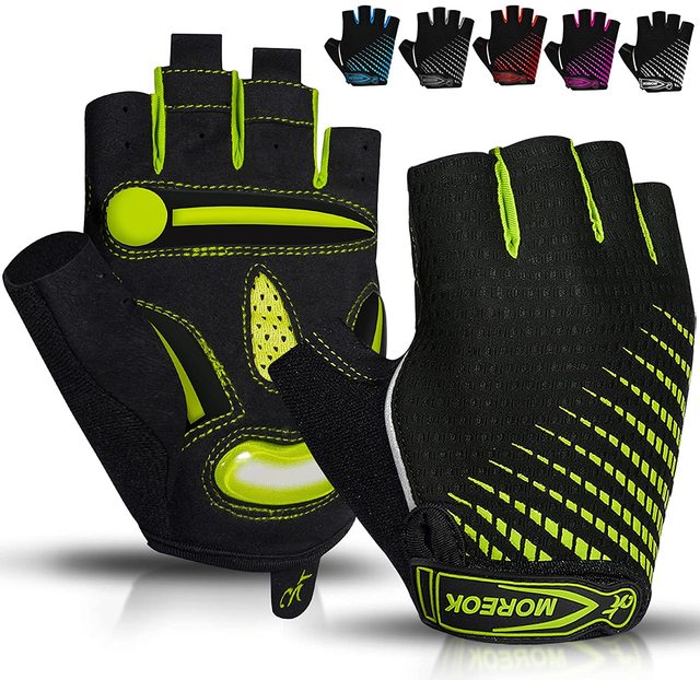 Cycling Gloves Half Finger Bike Gloves 5MM Liquid Gel Pads Bicycle Gloves Shock-Absorbing Mountain Bike Gloves
