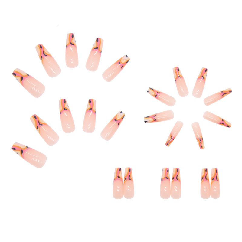 Long Nail Patches Wearable Nail Patches Ballet Nail Nails Detachable