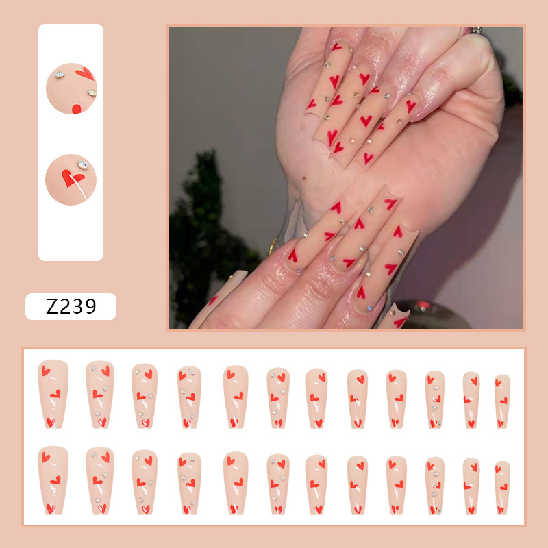 Long nails wear nail manicure fake nails finished product press on nails