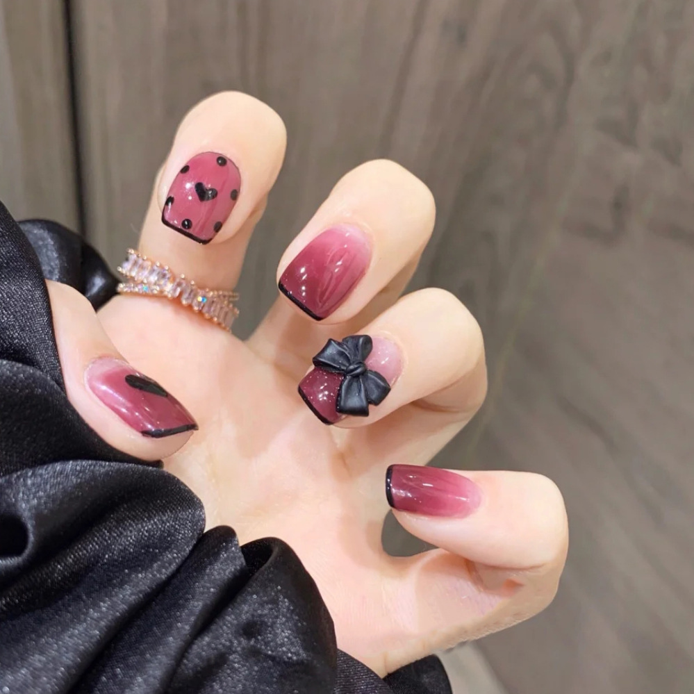 Fake Nail Gradient Manicure Wear Nail Butterfly Nail Patch Finished Nail Piece