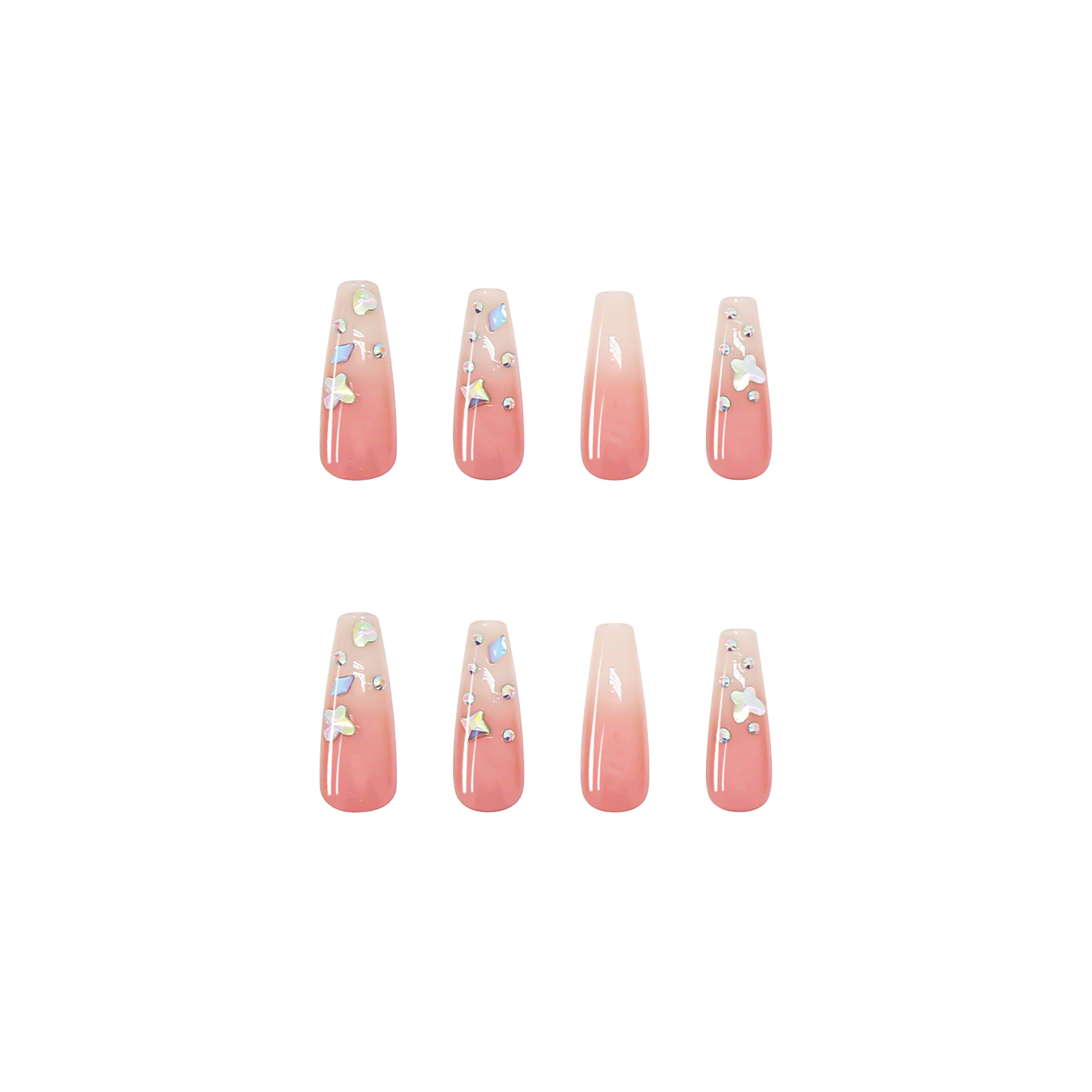 Nail Drill Gradient Wearing Armor Long Nail Piece Nail Stickers Removable