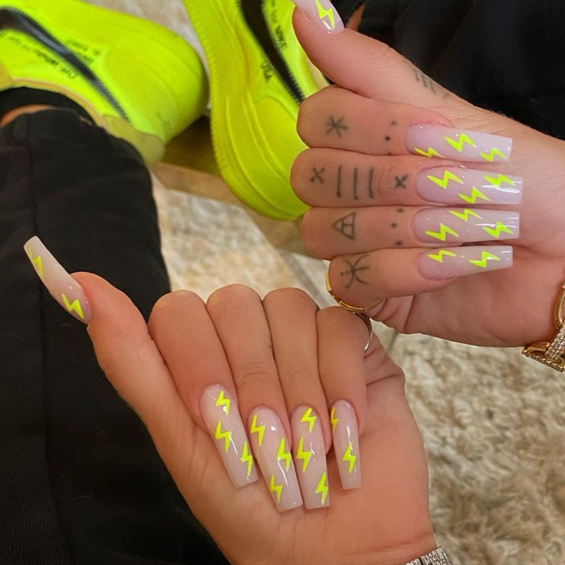 Fake Nails Press on Nails Long Ballet Nail Nails