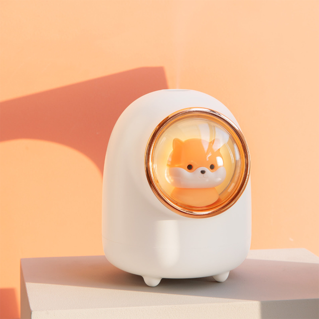 DADAWINDY 350ml Cute Cat Air Humidifier Rechargable Diffuser USB Mist Maker Mini Humidificator With Night Lights For Bedroom