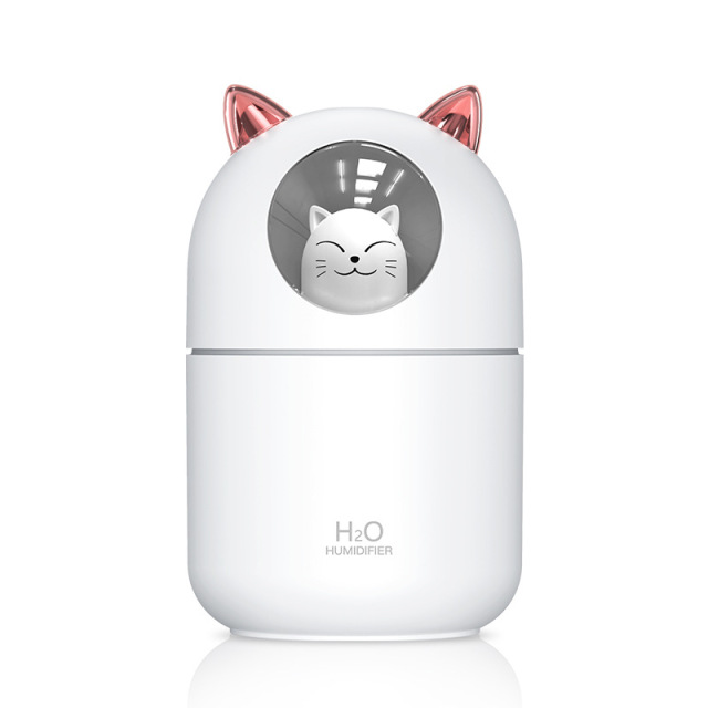 DADAWINDY Portable 300ml Electric Air Humidifier Aroma Oil Diffuser USB Cool Mist Sprayer with Colorful Night Light for Home