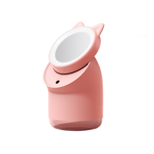 Makeup Mirror Humidifier USB Aroma Diffuser Desktop Ultrasonic Humidificador Home Mist Maker Office Air Purifier with Led Light