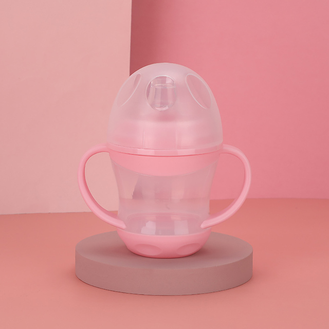 160ml Infant Baby Feeding Bottles Leak-proof Silicone Nipple Drinking Cup Feeding Bottles For Baby Kids Feeding Cup