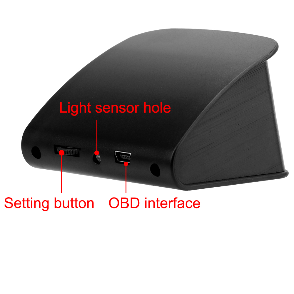 Car OBD Smart Digital Meter HUD P10 Multi-function Head Up Display for Speedometer Coolant Temperature RPM Mileage