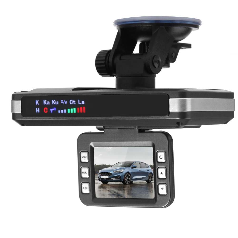 English Russian Voice Alarm Radar Detector 2 in 1 Car Dashboard Camera Car Detector Antiradar Anti-radar Speed X K CT La