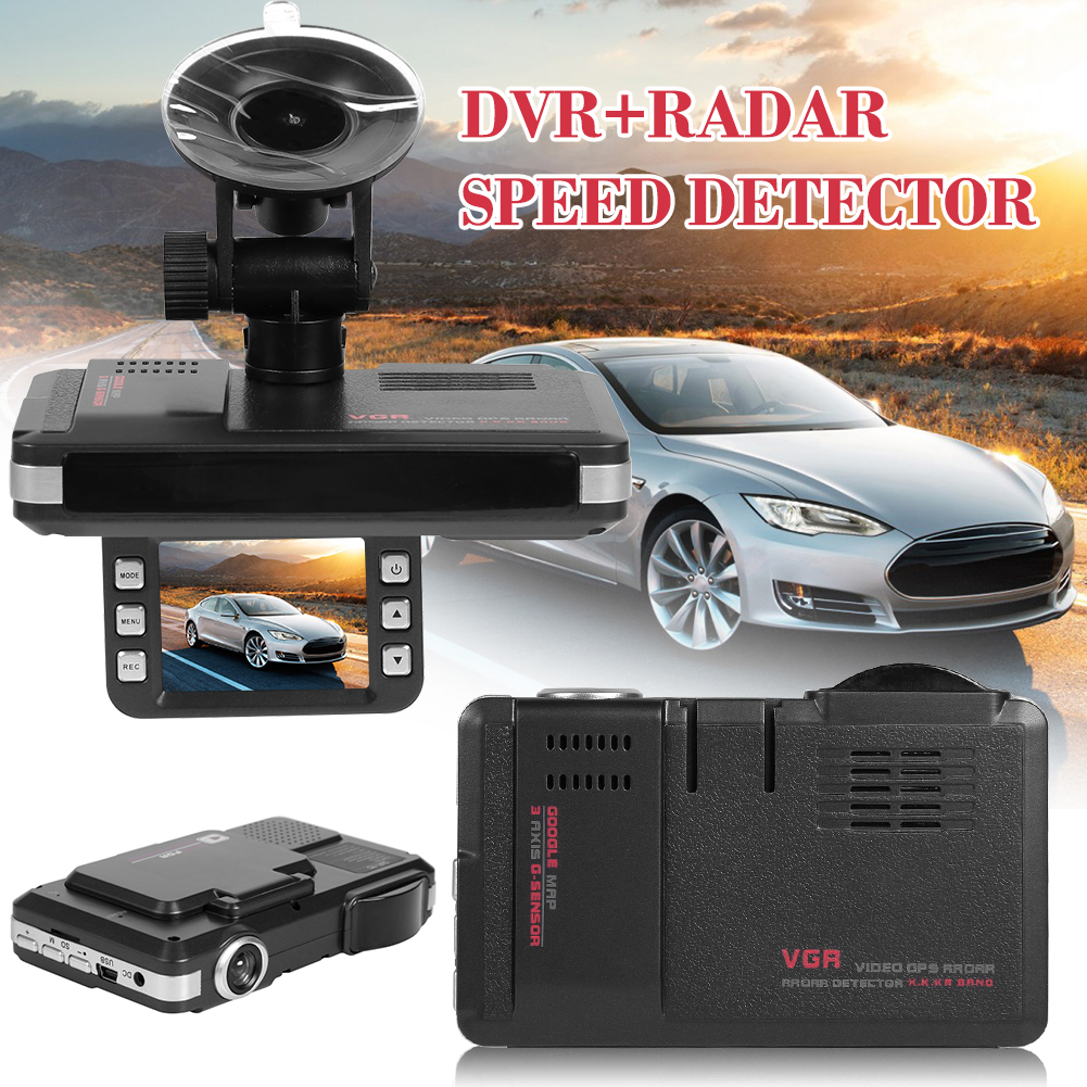 English Russian Voice Alarm Radar Detector 2 in 1 Car Dashboard Camera Car Detector Antiradar Anti-radar Speed X K CT La