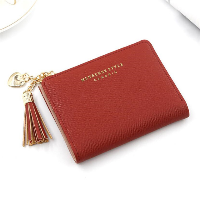Women Wallet Small Cute Wallet Women Short Leather Women Wallets Zipper Purses  Female Purse Clutch