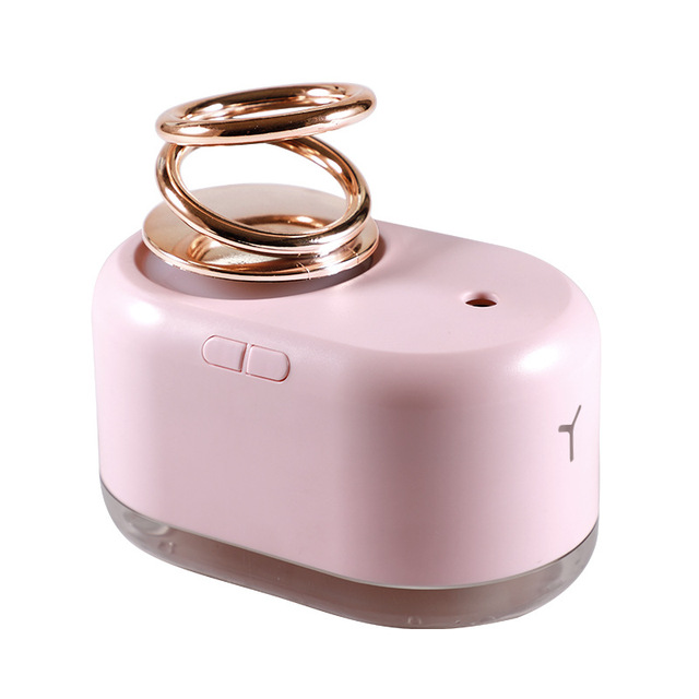 USB Diffuser Rotate Double Ring Fogger Mist Maker Portable Air Humidifier Color Night Lamp Aroma Ultrasonic LED For Home Office