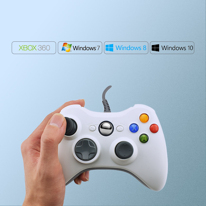 USB Wired Gamepad For Xbox 360 Controller Joystick For Official Microsoft PC Controller For Windows 7 8 10