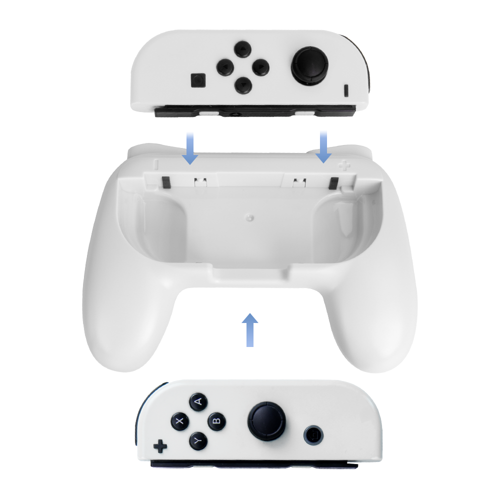 New Gaming Grip Handle Left+Right AbS Handle Hand for Nintendo Switch Ns Controller Gamepad Game Accessories 1 Pair 2022