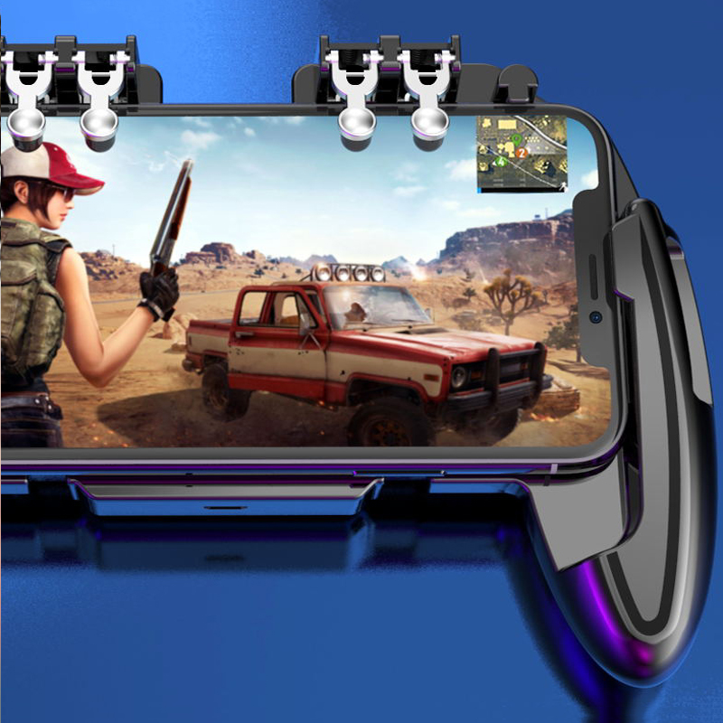 For PUBG Mobile Controller Gamepad With Cooler Cooling Fan For iOS Android For Samsung Galaxy L2 R2 Operation Joystick Cooler