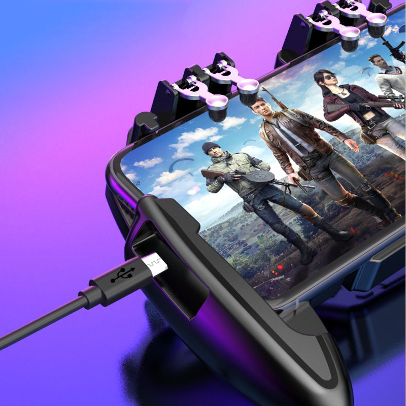 For PUBG Mobile Controller Gamepad With Cooler Cooling Fan For iOS Android For Samsung Galaxy L2 R2 Operation Joystick Cooler