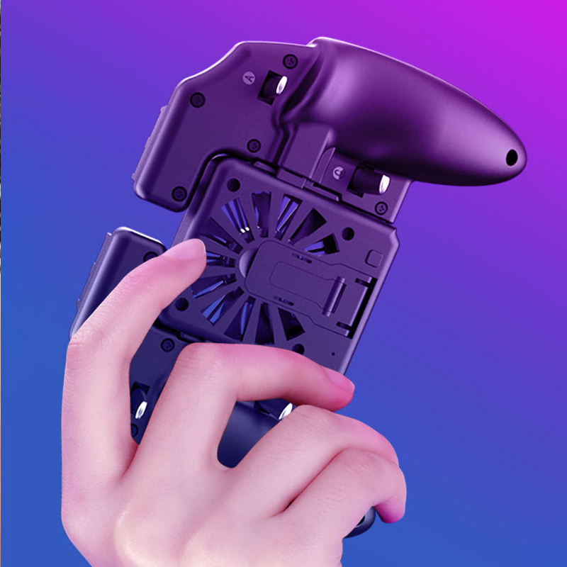 For PUBG Mobile Controller Gamepad With Cooler Cooling Fan For iOS Android For Samsung Galaxy L2 R2 Operation Joystick Cooler