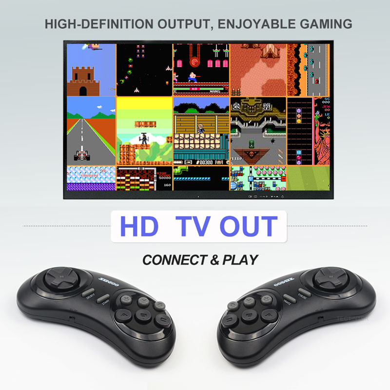 New Video Game Console HDMI-compatible for Sega Genesis Built-in Games Wireless Gamepad Controller Home TV  Boy 2022