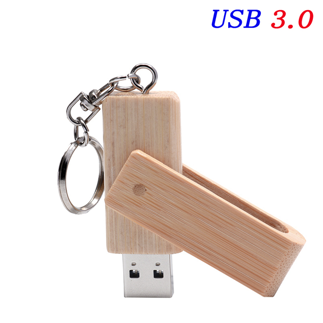 USB 3.0 wooden rotatable usb flash drive pendrive