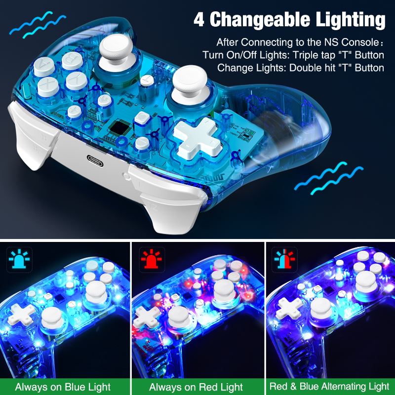 Wireless Gamepad For Nintendo Switch Console Support Bluetooth Game Controller Video Game USB Joystick For Switch Controller
