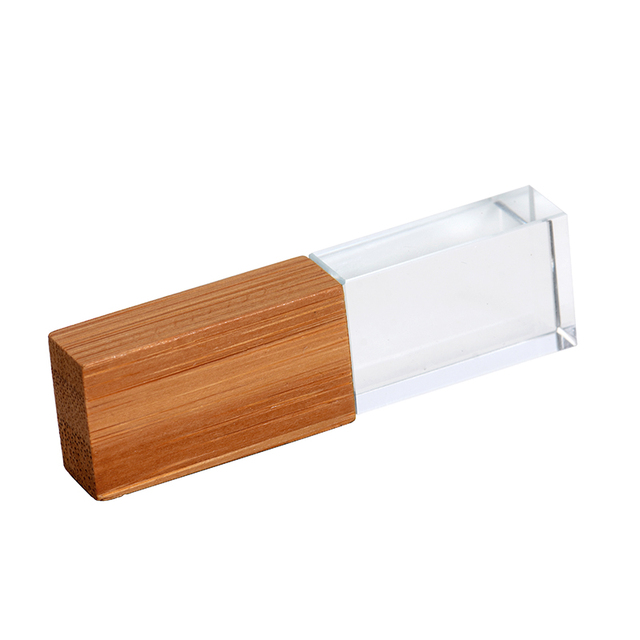 Wooden Crystal Wooden USB Flash Drives Pen Drive