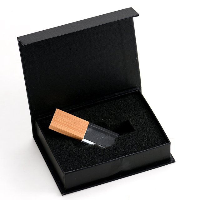 Wooden Crystal Wooden USB Flash Drives Pen Drive