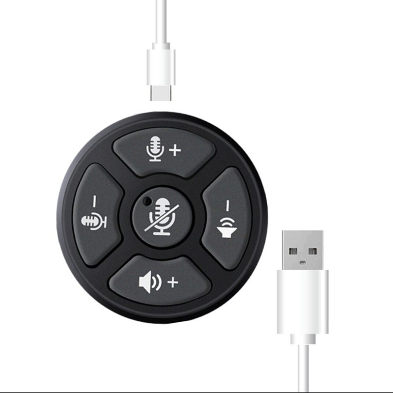 USB Conference Speaker Microphone Built-in Speaker 360 Directional High Volume Pickup Plug and Play for Laptop
