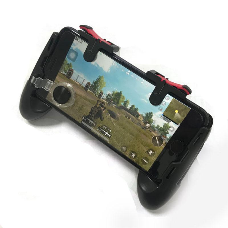 Universal PUBG Game Controller Phone Grip with Joystick Fire Buttons Game Trigger for Android IOS Mobile Phone Gamepad