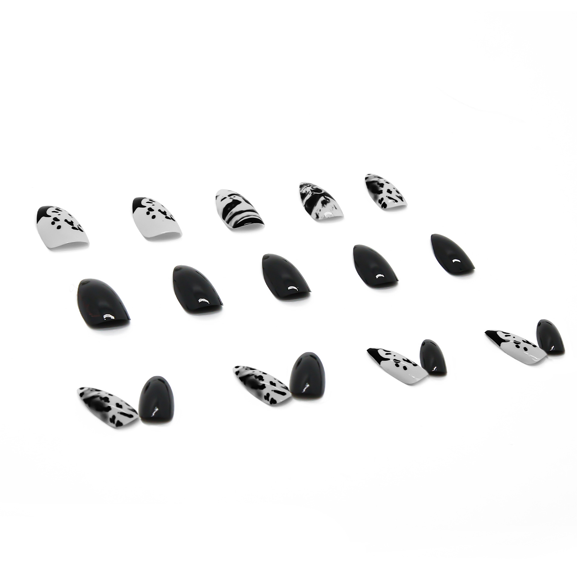 Water Ink Drop Nails Wearable Nail Stickers Removable Finished Nail Art