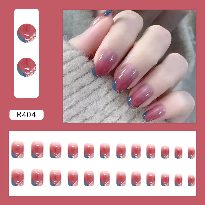 Nail stickers mature contrasting smearing whitening  and short nail art products are removable