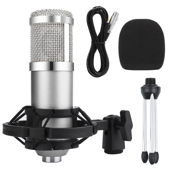 BM 800 Microphone Professional Studio Condenser Microphone For PC Computer Recording Karaoke bm800 Mic Streaming Live Podcasting
