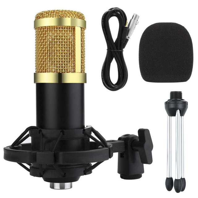 BM 800 Microphone Professional Studio Condenser Microphone For PC Computer Recording Karaoke bm800 Mic Streaming Live Podcasting